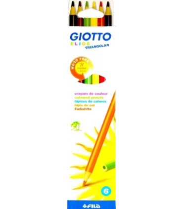 ESTUCHE 6 LAPICES GIOTTO ELIOS TRIANGULAR