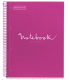 BLOC A-4 5MM TAPA CARTON DURO NOTEBOOK FUCSIA 80H 90GR MIQUELRIUS