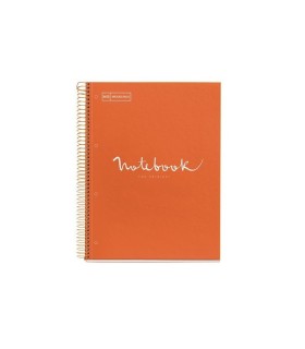 BLOC A-4 5MM TAPA CARTON DURO NOTEBOOK NARANJA 80H 90GR MIQUELRIUS