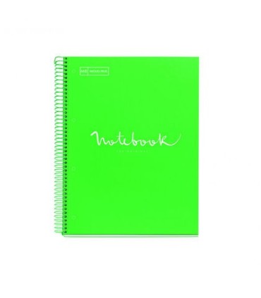BLOC A-4 5MM TAPA CARTON DURO NOTEBOOK VERDE 80H 90GR MIQUELRIUS