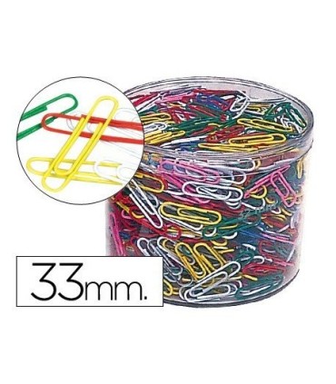 CLIPS COLORES BOTE 1000 UND