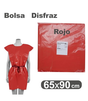 BOLSA DISFRAZ ROJA 65X90  GRAFOPLÁS