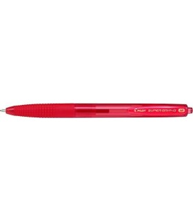 BOLIGRAFO BOLA RETRACTIL PILOT SUPERGRIP G ROJO - PUNTA REDONDA 1 0mm - TRAZO 0 4mm