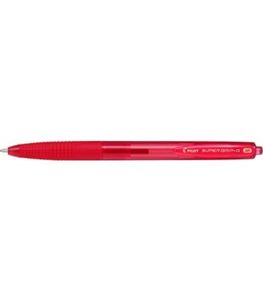 BOLIGRAFO BOLA RETRACTIL PILOT SUPERGRIP G ROJO - PUNTA REDONDA 1 0mm - TRAZO 0 4mm