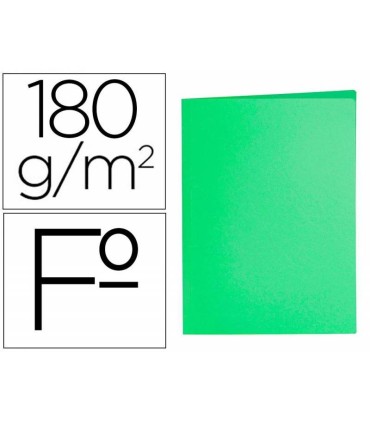 SUBCARPETA VERDE TAMAÑO Fº 180GRS FABRISA