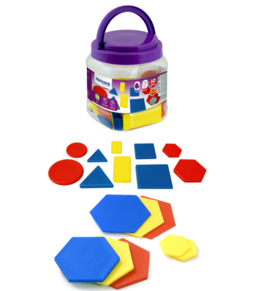 BOTE BLOQUES LOGICOS 60 PIEZAS MINILAND