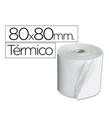 ROLLO DE PAPEL TERMICO FABRISA 80x80x12mm 80gr  SIN BPA