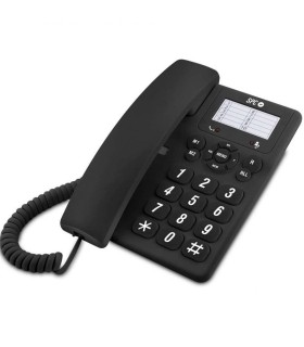 TELEFONO DE SOBREMESA SPC ORIGINAL NEGRO - 3 NIVELES DE VOLUMEN - 3 MEMORIAS DIRECTAS
