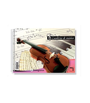 BLOC MUSICA 4º APAISADO 4 PENTAGRAMAS 20 HOJAS