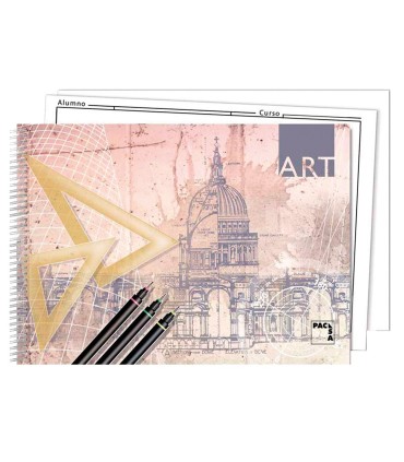 BLOC DIBUJO PACSA CON RECUADRO 20 HOJAS 2T 140GR 