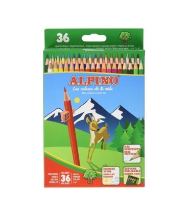 LAPICES DE COLORES ALPINO PACK 36 UNIDADES