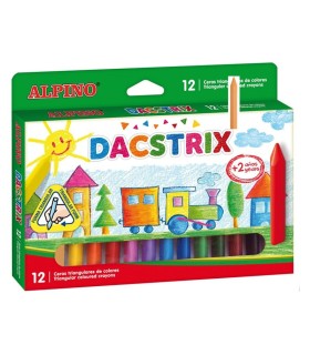 CERAS TRIANGULARES DACS TRIX ALPINO CAJA 12 COLORES
