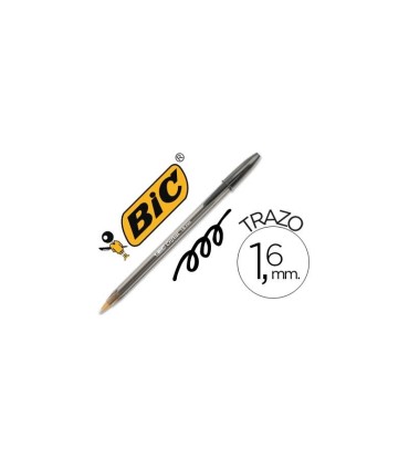 BOLIGRAFO BIC CRISTAL LARGE NEGRO 1 6mm