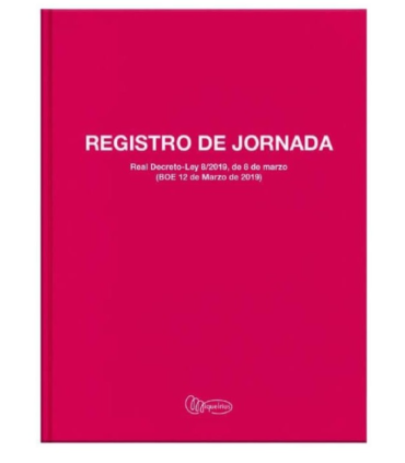 LIBRO DIN A-4 REGISTRO HORARIO LABORAL