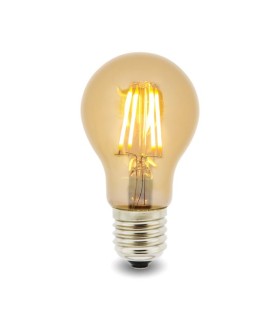 BOMBILLA BM LED FILAMENTO E27 A60 4W AMBAR LUZ CALIDA 2000K-2500K 350 LUMENES