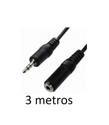 CABLE ALARGADOR JACK 3 5 MACHO-HEMBRA 3GO CA104 - 3 METROS