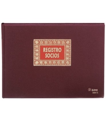 LIBRO DE REGISTRO DE SOCIOS DOHE - FOLIO APAISADO
