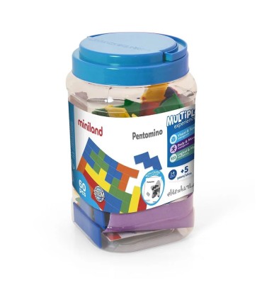 BOTE SET 5 PENTOMINOS 60 PIEZAS MINILAND