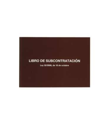 LIBRO SUBCONTRATACION FOLIO AUTOCOPIATIVO