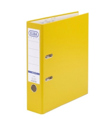 ARCHIVADOR AMARILLO A-4 2 ANILLAS ELBA