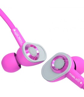 AURICULARES ROSAS MOBILE+ CON MICROFONO INTEGRADO - CABLE 1 2 METROS