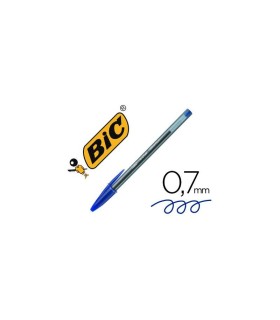 BOLIGRAFO BIC CRISTAL AZUL EXACT PUNTA FINA 0 7mm