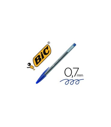 BOLIGRAFO BIC CRISTAL AZUL EXACT PUNTA FINA 0 7mm