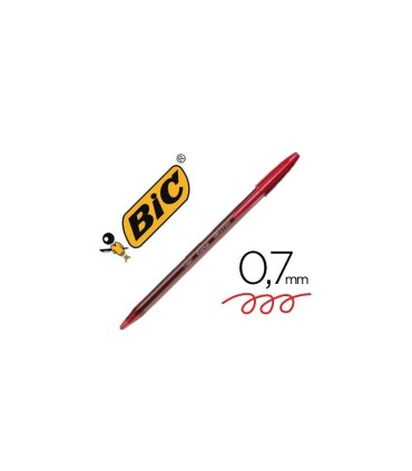 BOLIGRAFO BIC CRISTAL ROJO EXACT PUNTA FINA 0 7mm