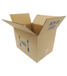 CAJA DE CARTON 35x25x25cm BOX02  CANAL 5 