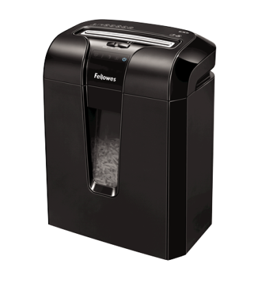 DESTRUCTORA FELLOWES 63CB NEGRA - DESTRUYE HASTA 10 HOJAS - CORTE EN PARTICULAS P-3
