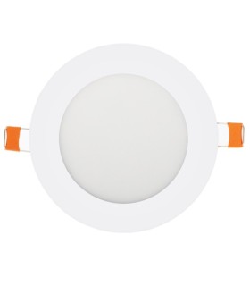 PLACA DOWNLIGHT LED CIRCULAR SUPERSLIM MARCO BLANCO 6W LUZ BLANCA 6000-6500K 600 LUMENES
