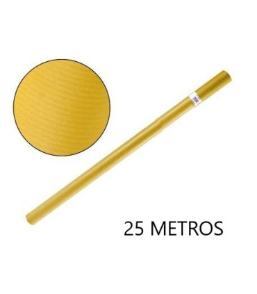PAPEL CONTINUO AMARILLO 25MT FABRISA - PAPEL KRAFT AMARILLO 25 MTRS