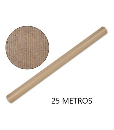 PAPEL CONTINUO MARRON 25MT FABRISA - PAPEL KRAFT MARRON 25 MTRS