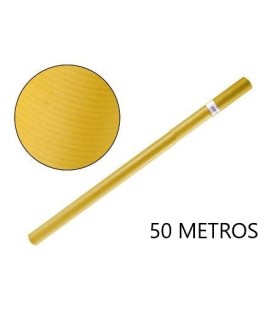 PAPEL CONTINUO AMARILLO 50MT FABRISA - PAPEL KRAFT AMARILLO 50 MTRS