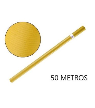 PAPEL CONTINUO AMARILLO 50MT FABRISA - PAPEL KRAFT AMARILLO 50 MTRS