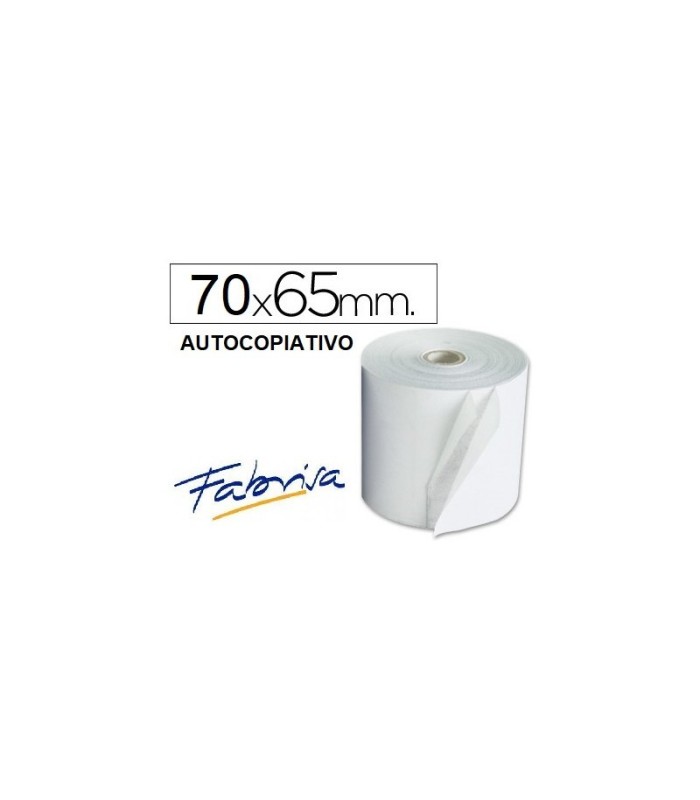 ROLLO PAPEL AUTOCOPIATIVO 70X65 2 COPIAS FABRISA