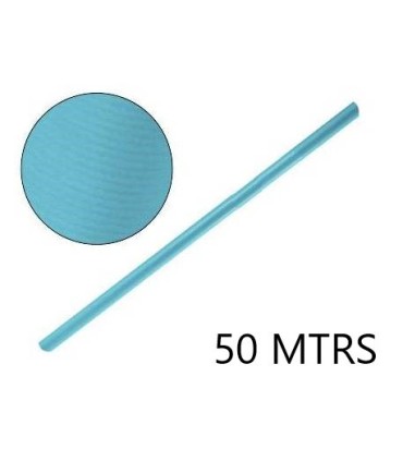 PAPEL CONTINUO AZUL TURQUESA 50MT FABRISA - PAPEL KRAFT AZUL TURQUESA 50MT