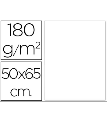 CARTULINA BLANCA 180 GRAMOS 50X65 CM FABRISA