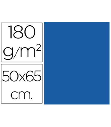 CARTULINA AZUL OSCURO 180 GRAMOS 50X65 CM FABRISA
