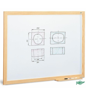 PIZARRA BLANCA MARCO MADERA FAIBO 60x90cm