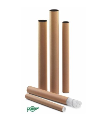 TUBO DE CARTON CON TAPA FAIBO 460x60