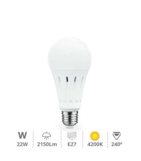 BOMBILLA BM LED E27 22W LUZ NEUTRA 4200K 2150 LUMENES