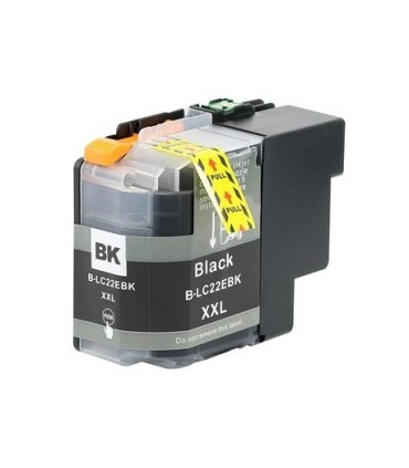 CARTUCHO BM BROTHER COMPATIBLE LC22E NEGRO LC-22EBK 57,6ML