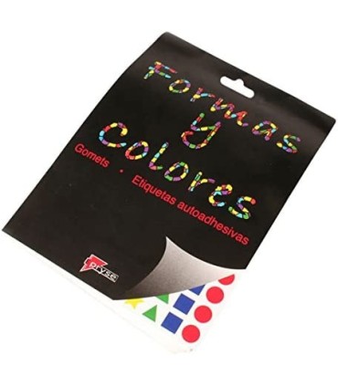 BLOCK ETIQUETAS GOMET PEQUEÑOS FORMAS Y COLORES SURTIDOS PRYSE