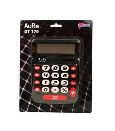CALCULADORA AURA DT-170 NEGRA GRANDE PRYSE