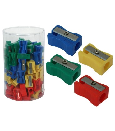 SACAPUNTAS PLASTICO 72 UNIDADES