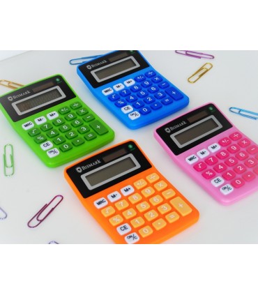 CALCULADORA BISMARK 8 DIGITOS - VARIOS COLORES