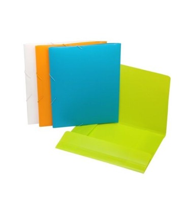 CARPETA DE GOMAS POLIPROPILENO OPACAS 3 SOLAPAS VARIOS COLORES