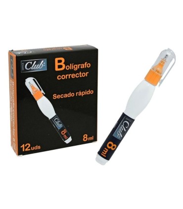BOLÍGRAFO CORRECTOR OFFICE CLUB 8ML 