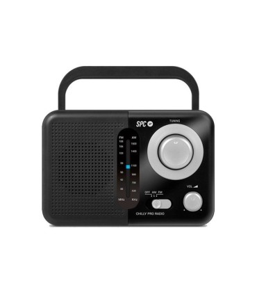 RADIO PORTATIL SPC VALDI NEGRA - RADIO FM-AM - ALIMENTACION A LUZ Y PILAS